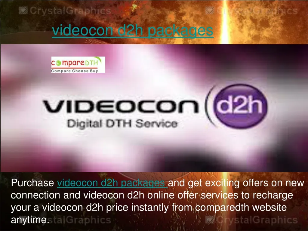 videocon d2h packages