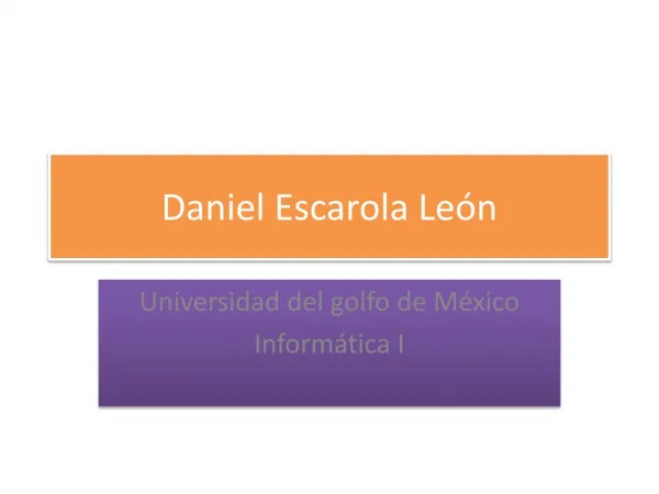 daniel escarola le n