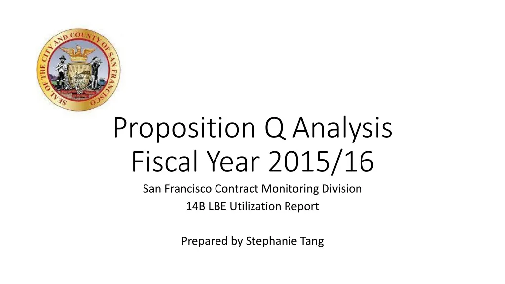 proposition q analysis fiscal year 2015 16