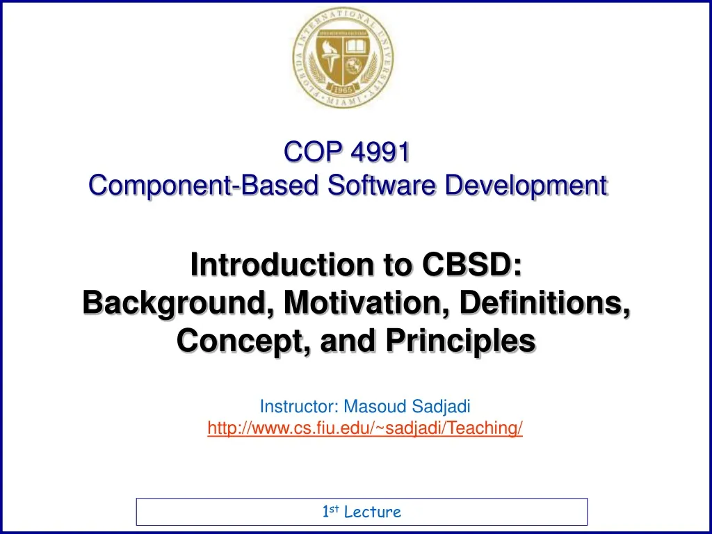 introduction to cbsd background motivation definitions concept and principles