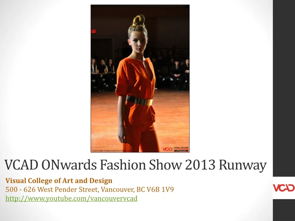 vcad onwards fashion show 2013 runway