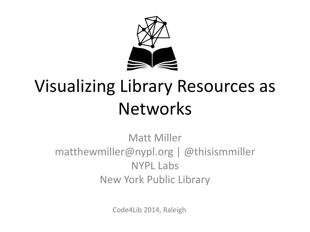 visualizing library resources as networks