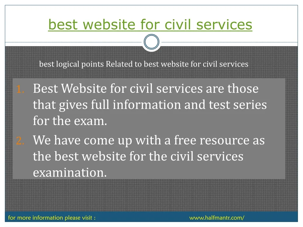 best website for civil services
