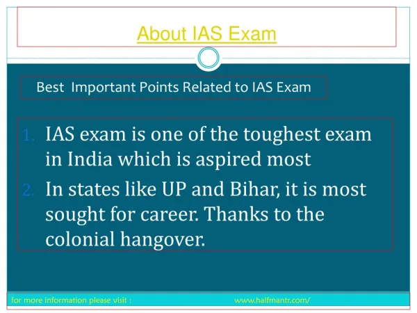 We make you fully aware About IAS Exam
