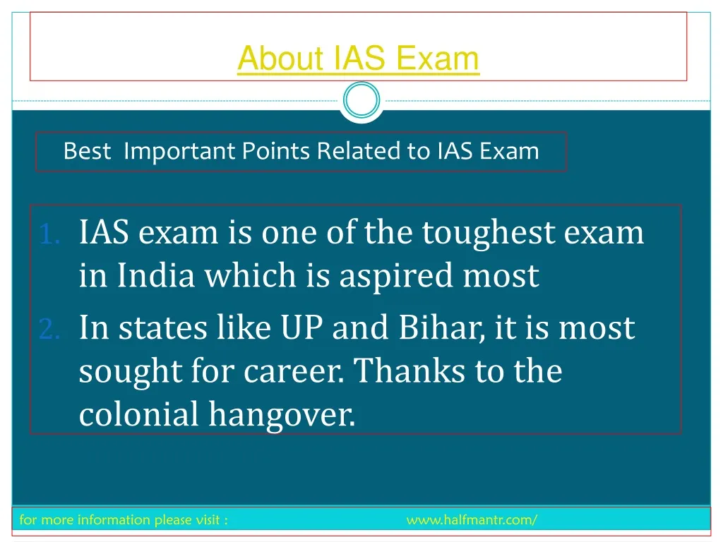 about ias exam
