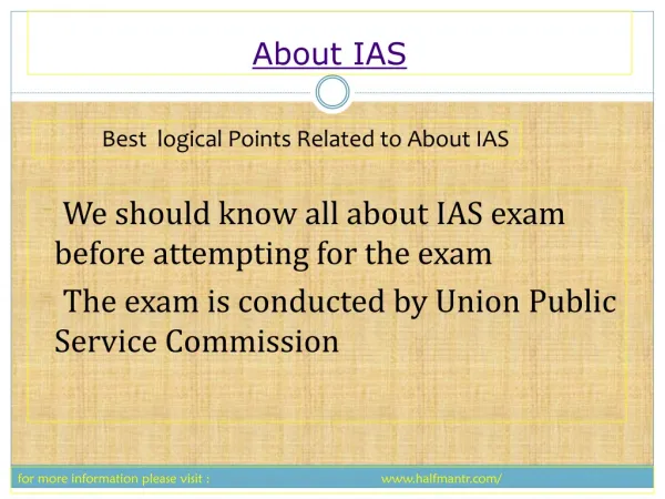 All you wanted to know about IAS exam
