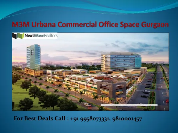 M3M Urbana Commercial Project Sector 67 Gurgaon