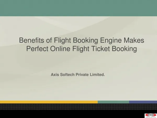 Benefits of Flight Booking Engine Makes Perfect Online Fligh
