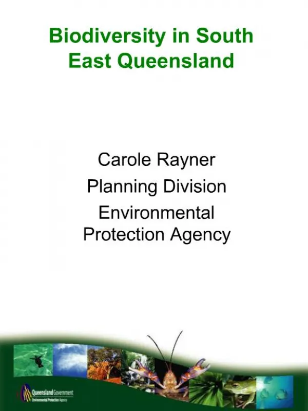 Biodiversity in South East Queensland