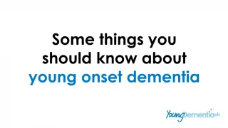 Some things you should know about young onset dementia - slide 1