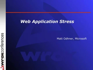 Web Application Stress - slide 1