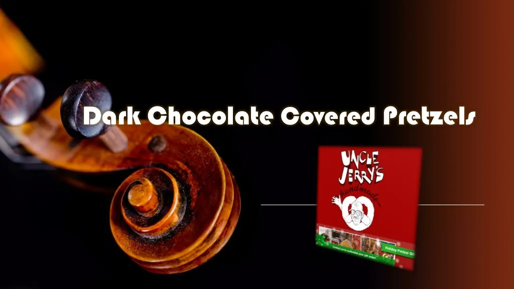 dark chocolate covered pretzels