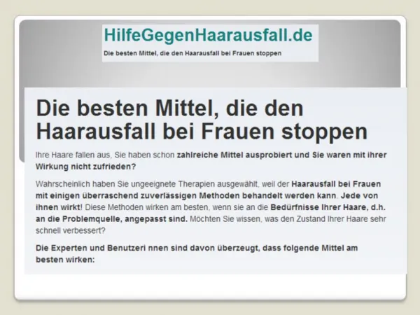 Die besten Mittel, die den Haarausfall bei Frauen stoppen