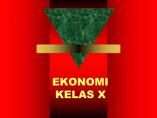 EKONOMI KELAS X