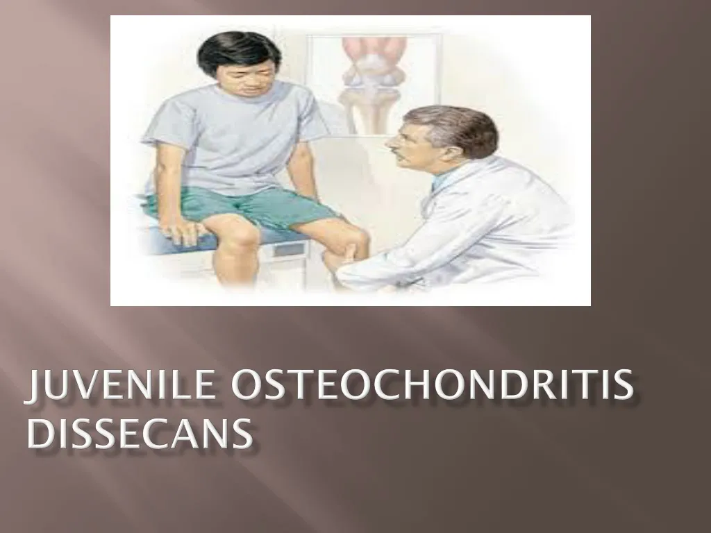 juvenile osteochondritis dissecans