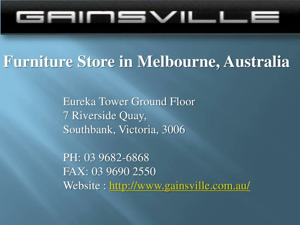 furniture store in melbourne australia