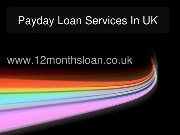 Payday Loan Services For UK Customers