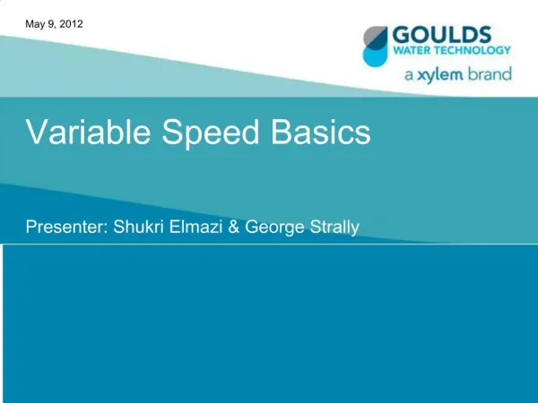 Variable Speed Basics