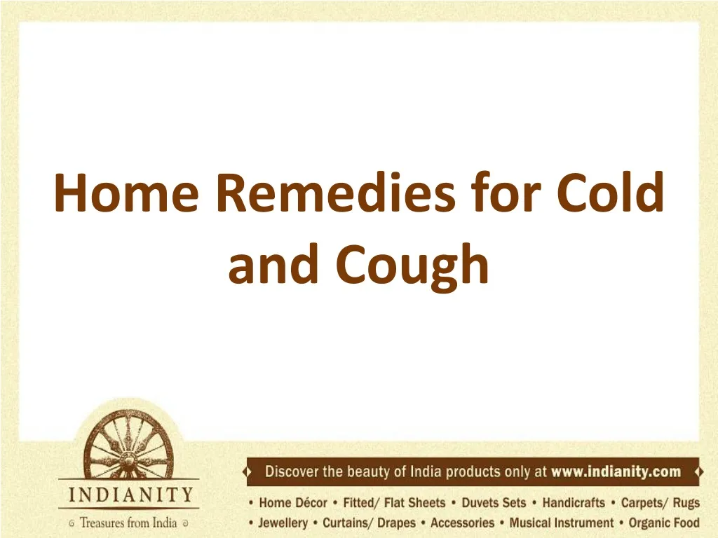 home remedies for cold and cough