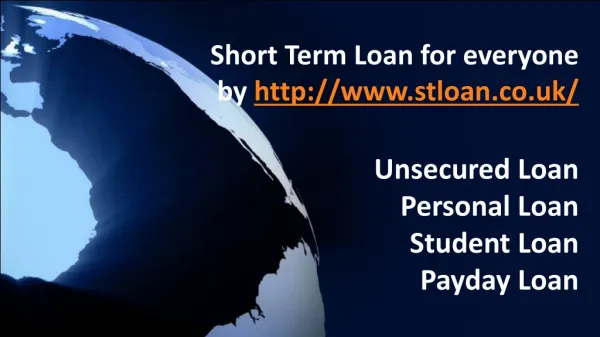 Short Term Loan Lenders, UK