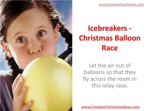 Icebreakers - Christmas Balloon Race