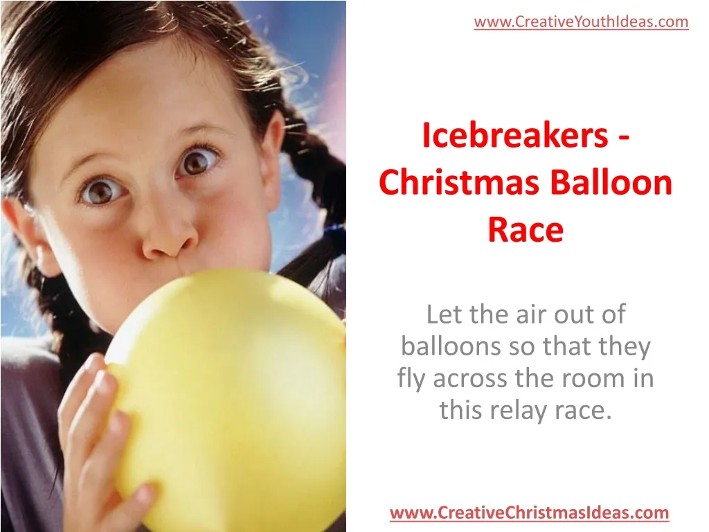 icebreakers christmas balloon race