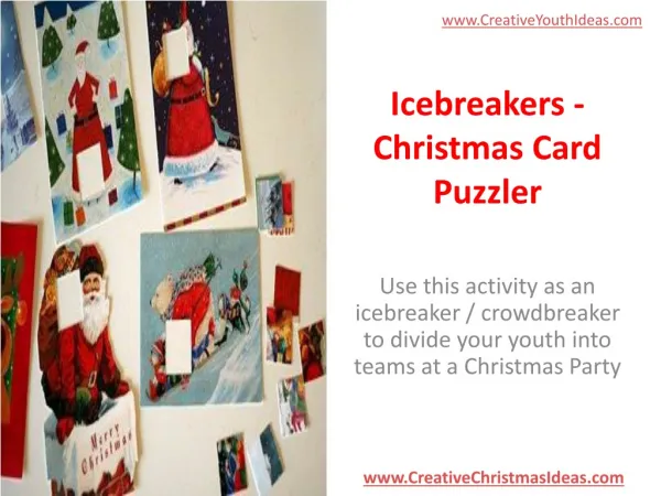 Icebreakers - Christmas Card Puzzler