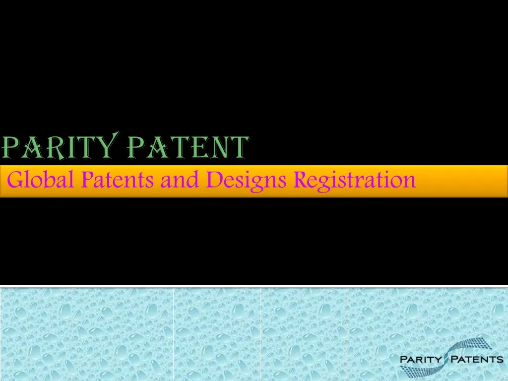 global patents and designs registration