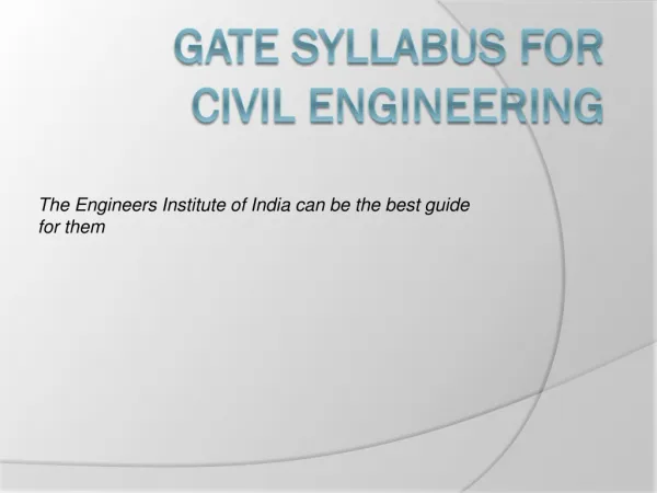 gate syllabus for civil engineering