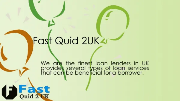 Fast Quid 2 uk a loan destination