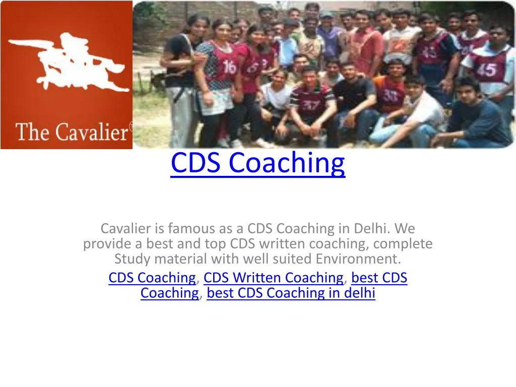 cds coaching