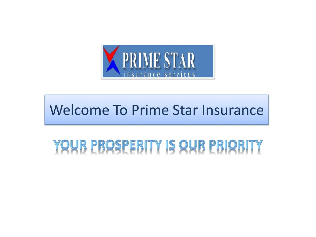 welcome to prime star insurance