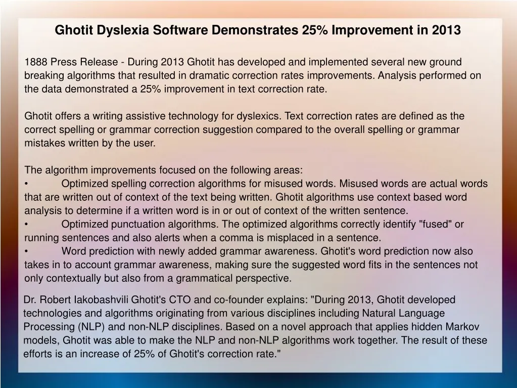 ghotit dyslexia software demonstrates