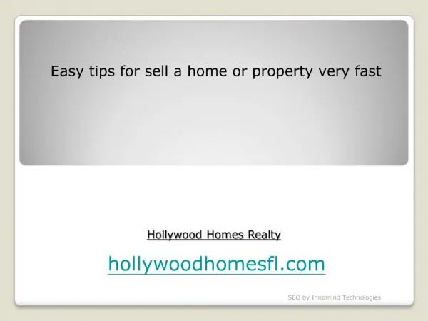 Tips for sell a Home very fast