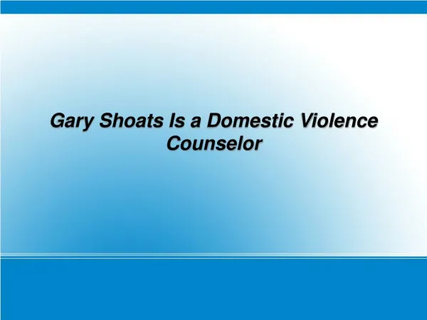 About Gary Shoats