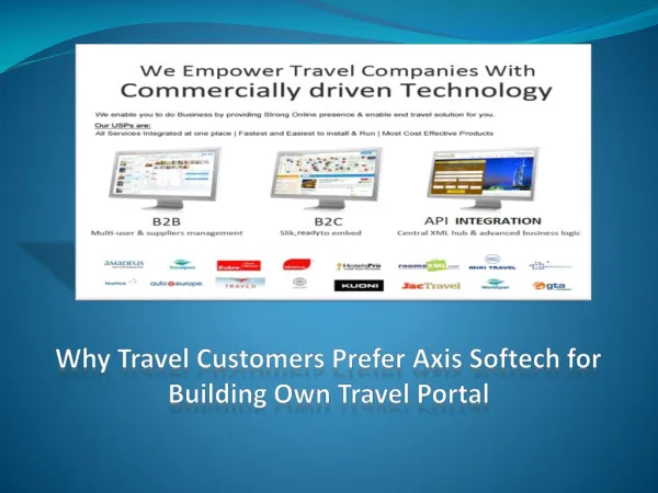 Why Travel Customers Prefer Axis Softech for Building Own Tr