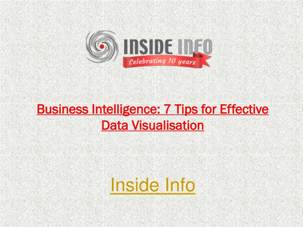 business intelligence 7 tips for effective data visualisation