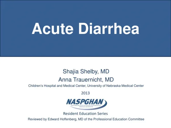 Acute Diarrhea