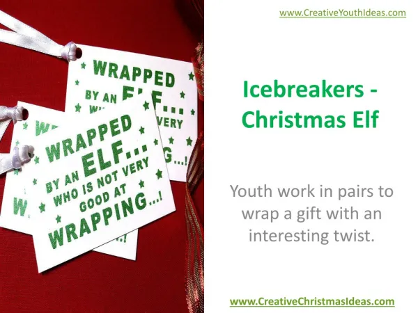 Icebreakers - Christmas Elf