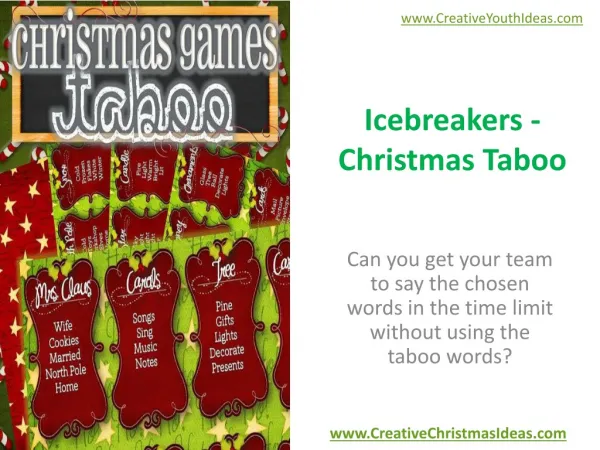 Icebreakers - Christmas Taboo