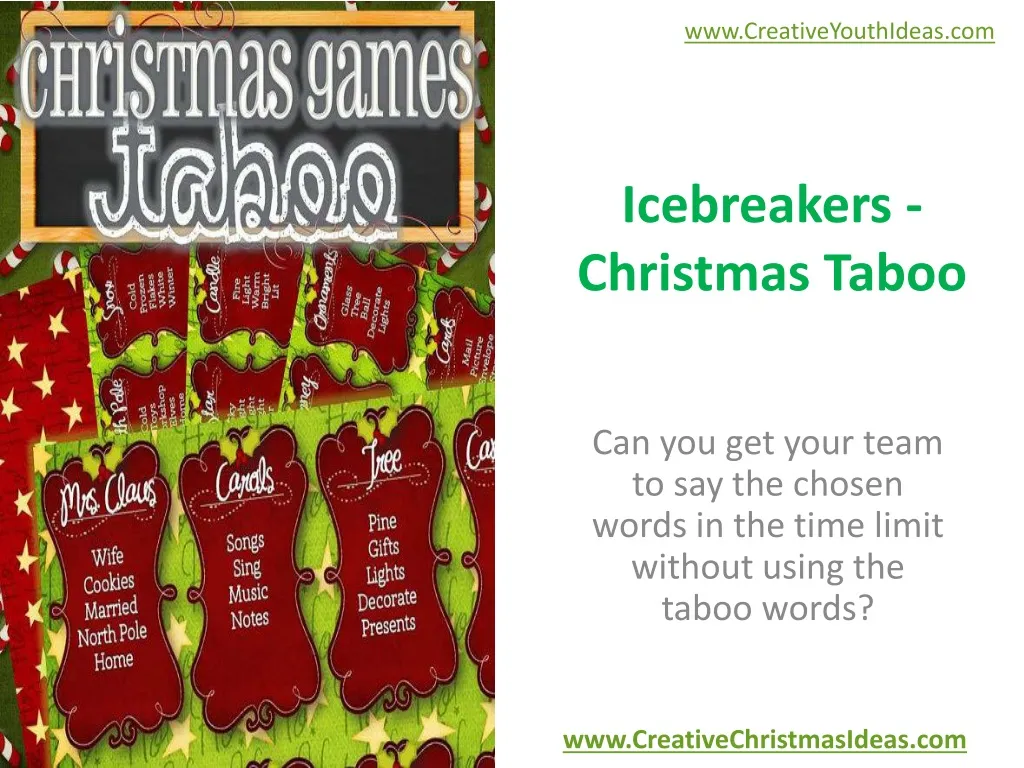 icebreakers christmas taboo