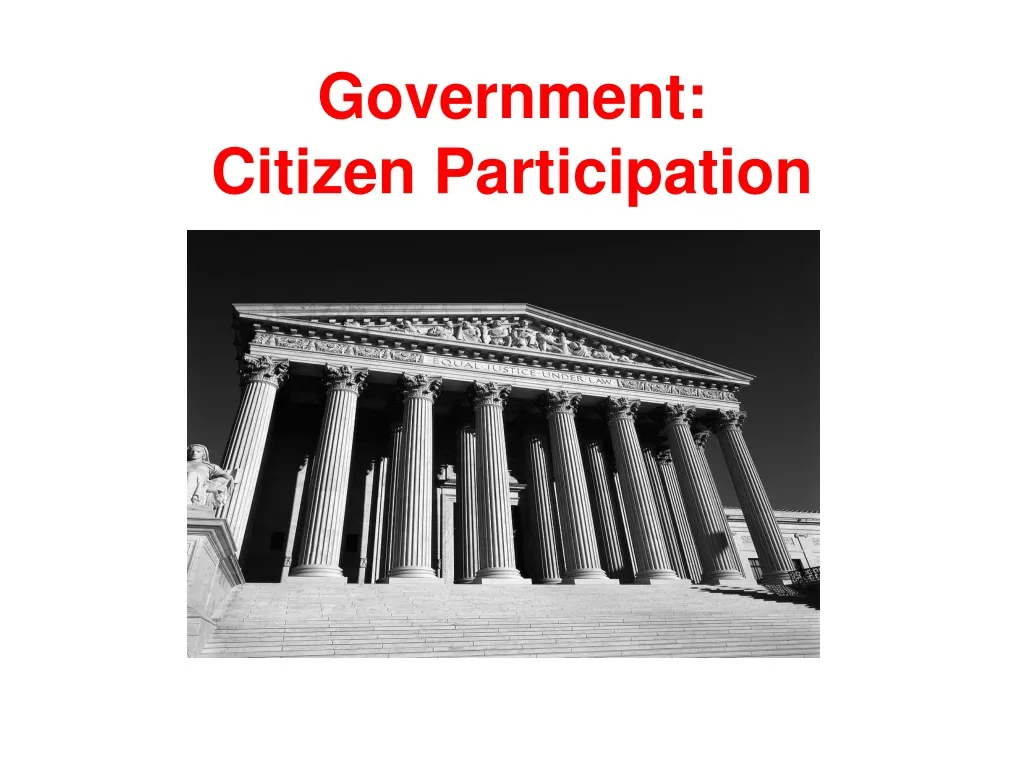 government citizen participation