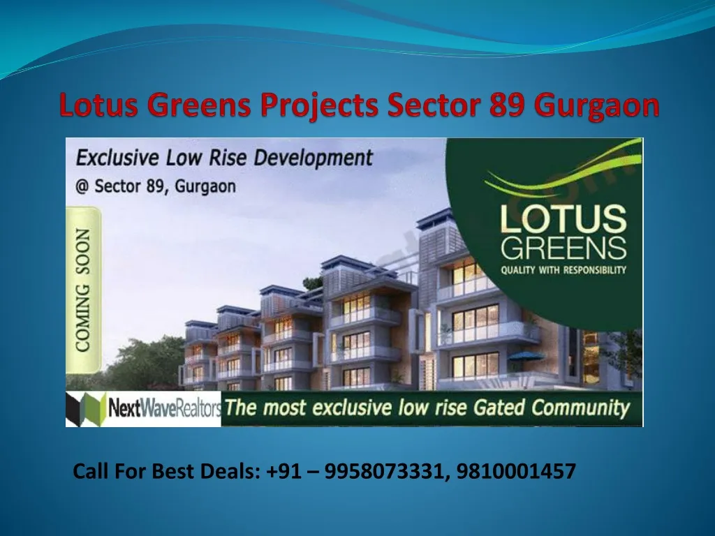 lotus greens projects sector 89 gurgaon
