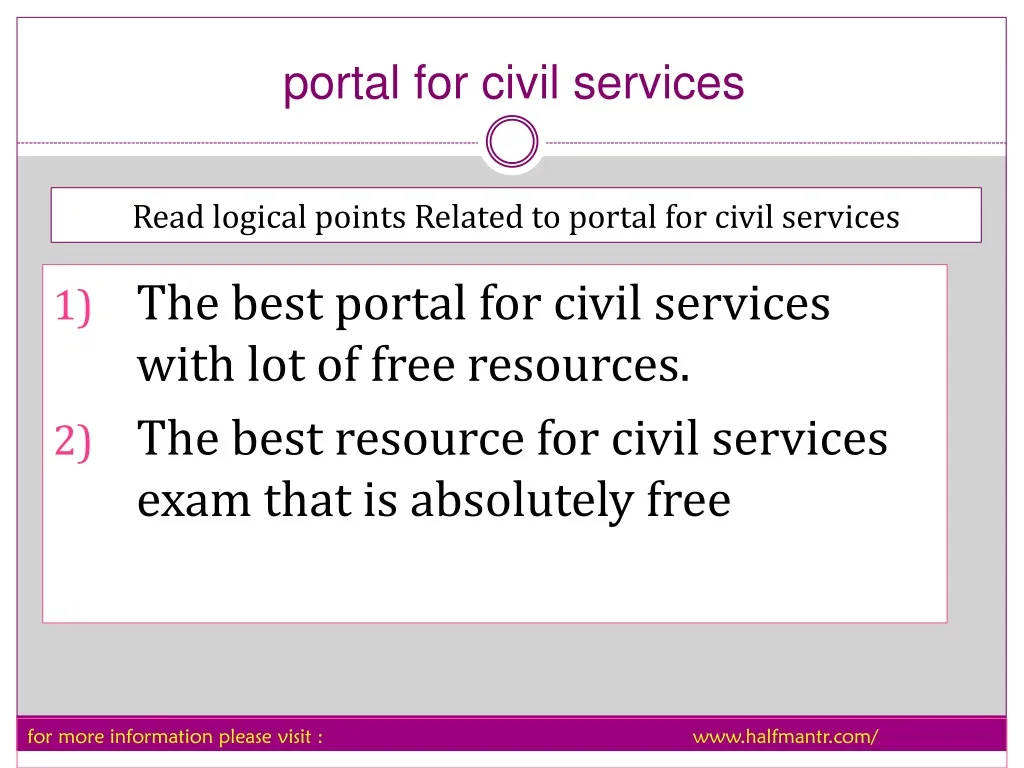 portal for civil services