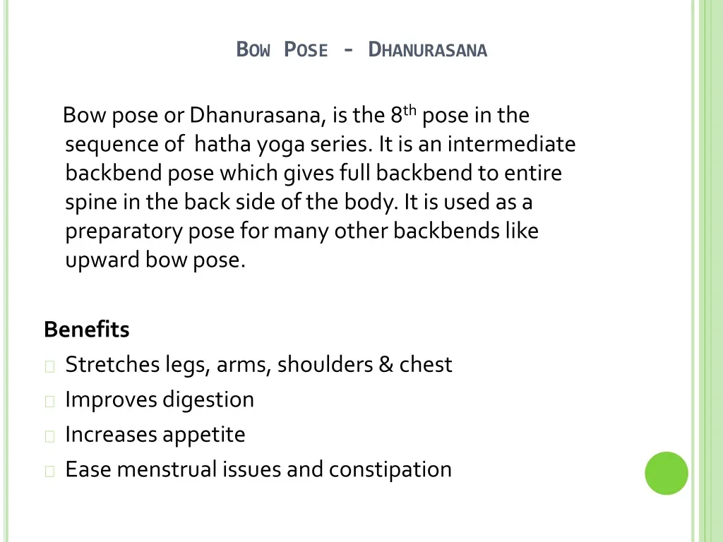 bow pose dhanurasana