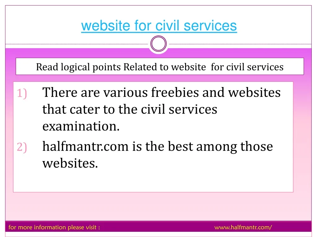 website for civil services