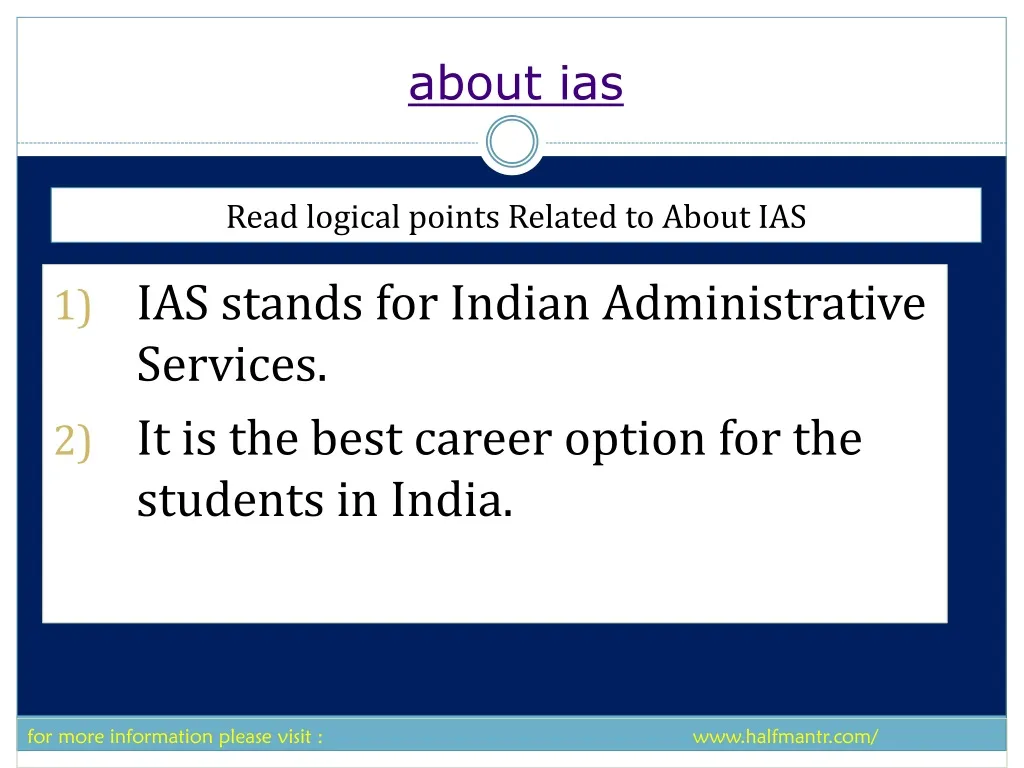 about ias