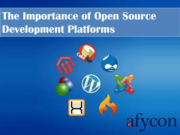 The Importance of Open Source Development Platforms