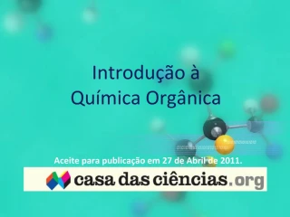 Introdu o Qu mica Org nica - slide 1