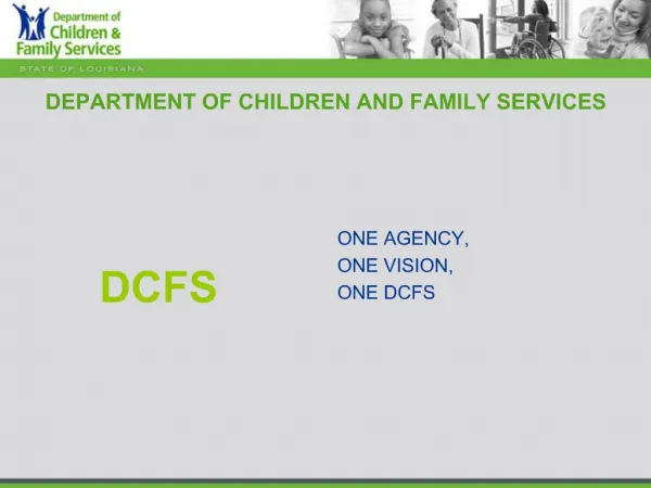 DEPARTMENT OF CHILDREN AND FAMILY SERVICES